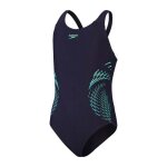 Maillot de bain 1 pice fille speedo eco plastisol placem muscleb - navy - 11 / 12 ans