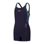 Maillot de bain 1 pice fille speedo eco printed panel legsuit - bla / blu - 5 / 6 ans