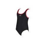 Maillot de bain 1 pi�ce fille sporti france - noir / rose - 4 / 6 ans
