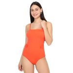 Maillot de bain 1 pi�ce style r�tro. dot� de bretelles r�glables et amovibles. mod�le avec pattes de ...