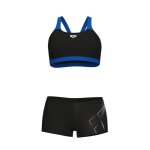 Maillot de bain 2 pices - arena - dive bikini energy - noir - brassire - shorty