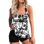 Maillot de bain 2 pièces femme tankini ensembles maillots taille haute push up bikini set grande taille ... Maillot de bain 2 pièces femme tankini ensembles maillots taille haute push up bikini set grande taille ...