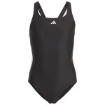 Maillot de bain adidas cut 3s noir - blanc 128 fille - r�sistant au chlore - coupe r�guli�re - dos en ...