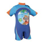Maillot de bain dapprentissage k2o bleu pour les enfants de 3  4 ans upf 50 + deux chambres  air gonflables ...