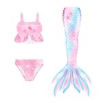 Maillot de bain enfant - - queue de sir�ne avec ensemble de bikini - couleurs multiples