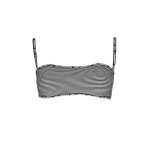 Maillot de bain femme noir karl lagerfeld beachwear sf10323 - bandeau doubl rembourrage amovible