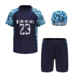 Maillot de bain garçon 3 pièces imprime set de natation séchage rapide pour 4 à 14 ans - bleu marine ... Maillot de bain garçon 3 pièces imprime set de natation séchage rapide pour 4 à 14 ans - bleu marine ...