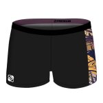 Maillot de bain homme freegun vegetal summer - noir - excellent maintien - tissu �lastique