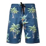Maillot de bain homme imprim short de plage t style ample pantalon court de sport - bleu
