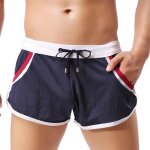 Maillot de bain homme une pice - taille lastique - bleu marine