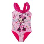 Maillot de bain minnie rose volants fille enfant disney