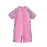 Maillot de bain mixte garon fille entranement natation zipp bicolore schage rapide pour 4  10 ans ...