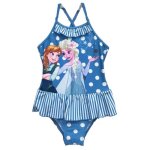 Maillot de bain enfant - la reine des neiges - bleu froufrou - 2021