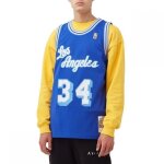 Maillot de basket - ball - mitchell & ness - los angeles lakers - shaquille oneal - bleu - sans manche ...