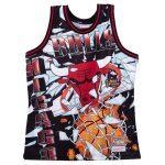Maillot de basket - ball - mitchell & ness - chicago bulls - sans manche - noir - respirant