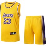 Maillot de basket - ball - lakers - james 23 - jaune - homme - sans manche