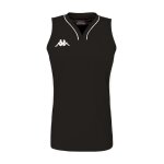 Maillot de basket - kappa - caira - noir - femme - respirant