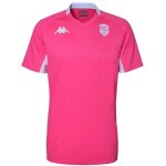 Maillot bemi stade franais paris 22 / 23 pour homme - rose blanc - rugby - manches courtes - respirant ...