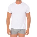 Maillot de corps à manches courtes en bambou pour homme 602 - blanc Maillot de corps à manches courtes en bambou pour homme 602 - blanc