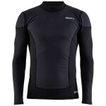 Maillot craft active extreme x wind ls m hauts homme - noir - gris granit - manches longues - running ...