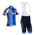 Maillot de cyclisme homme manches courtes + cuissard � bretelle v�lo vtt gel - bleu - tenue de cycliste ...