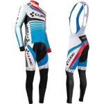 Maillot de cyclisme manches longues homme cube - bleu - v�lo sur route - respirant