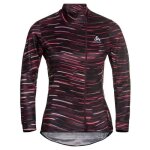 Maillot de cyclisme - odlo - zeroweiht ceramiwarm - manches longues - rouge - respirant