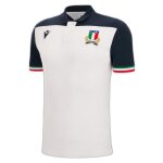 Maillot ext�rieur coton italie rugby 2022 / 23 - blanc / noir / noir - m
