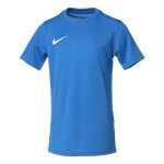 Maillot de football enfant - nike - dri - fit - bleu royal et blanc - manches courtes - respirant
