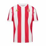 Maillot de football - kappa - as monaco - 24 / 25 - blanc rouge - manches courtes - respirant Maillot de football - kappa - as monaco - 24 / 25 - blanc rouge - manches courtes - respirant