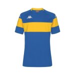 Maillot de football kappa dareto - bleu saphir / jaune - taille 4xl - homme
