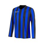 Maillot de football manches longues macron maia - homme - noir / bleu azur - respirant Maillot de football manches longues macron maia - homme - noir / bleu azur - respirant