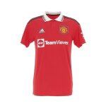 Maillot de football - adidas - manchester united 2021. 22 - 100% polyester - col polo - manches courtes ...