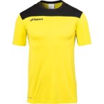 Maillot de football - uhlsport - offense 23 poly - jaune citron / noir / gris fonc - manches courtes ...