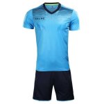 Maillots de gardien de but dentranement de football kelme pour hommes - manches courtes (petit - bleu) ...