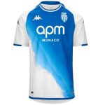 Maillot kombat third as monaco 23 / 24 pour garon - gris clair bleu - manches courtes - respirant