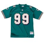 Maillot de football am�ricain - miami dolphins - jason taylor - manches courtes - teal - 100% polyester ...