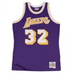 Maillot nba - mitchell & ness - magic johnson - violet - taille m (l franais) - sans manche
