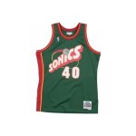 Maillot nba shawn kemp seattle supersonics 1995 - 96 mitchell & ness hardwood classic swingman vert - ...
