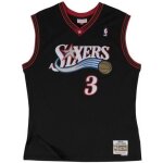 Maillot nba swingman allen iverson philadelphie sixers hardwood classics mitchell amp ness noir