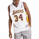 Maillot nba swingman los angeles lakers 2002 shaquille oneal - blanc - sans manche - homme