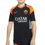 Maillot nike as roma stadium jersey - gar�on - noir - manches courtes