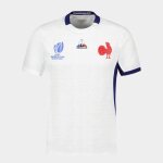 Maillot replica ext�rieur enfant xv de france - coupe du monde de rugby 2023 - blanc - 10 ans