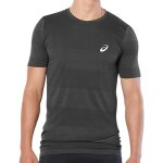 Maillot de sport homme asics seamless - gris foncé - manches courtes - multisport Maillot de sport homme asics seamless - gris foncé - manches courtes - multisport