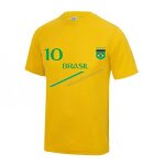 Maillot - tee shirt de foot brésil enfant - - jaune Maillot - tee shirt de foot brésil enfant - - jaune
