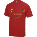Maillot de foot - npz - portugal - enfant - chiffre 7 - 100% polyester - respirant Maillot de foot - npz - portugal - enfant - chiffre 7 - 100% polyester - respirant