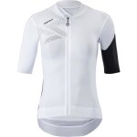 Maillot de v�lo femme silvini rosalia - coupe �troite - blanc / noir - manches allong�es - respirant
