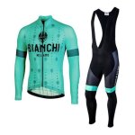Maillot de v�lo route manches longues homme + pantalon � bretelle gel combinaison de vtt ensemble de ...
