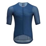 Maillot de v�lo silvini legno pour homme - navy / blue - tissu light mesh ultral�ger - sans col