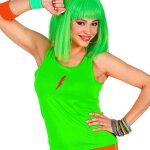 Maillot fluo femme - marque - ann�es 80 - assorti � un short - accessoires fluo - look complet